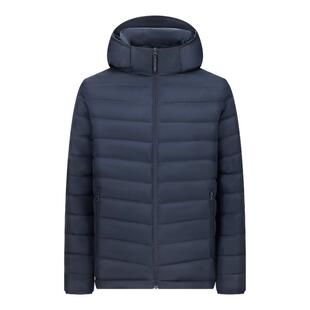 波司登奥莱25秋季新款男短款基础轻暖排骨羽绒服连帽休闲百搭轻便