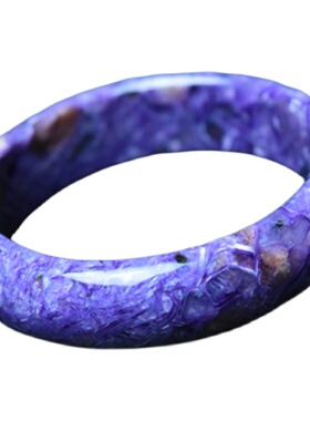 天然紫龙晶查罗石异象高贵风手镯