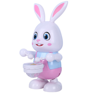 有声音会动的小兔子玩具电动会唱歌跳舞小猪婴儿抬头训练益智早教