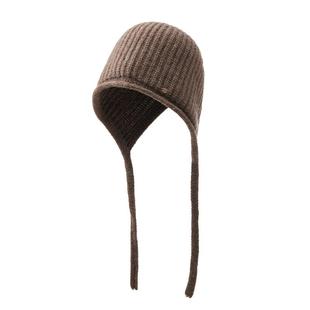 挪威随性搭~100%美利奴羊毛巴拉克拉法帽护耳包头帽针织帽女帽子