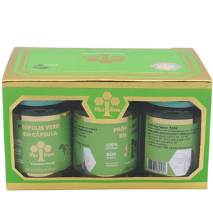 贝利美蜂胶 高端 巴西WAXGREEN唯绿绿蜂胶软胶囊6瓶 巴西原装进口