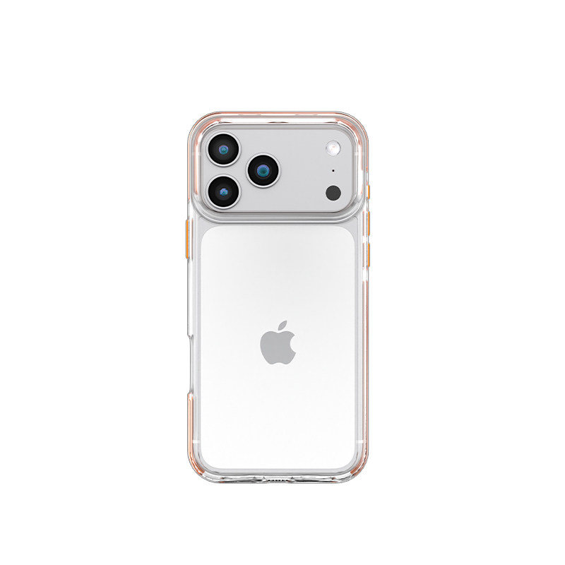 轻派 透明纯色气囊防摔边框适用苹果17promax手机壳iphone18pro新款16女款15pro情侣14高级感小众1