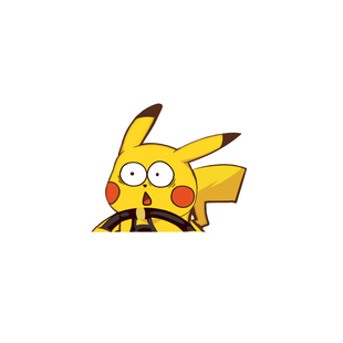 TLP反光车贴 宠物小精灵宝可梦pokemon皮卡丘pikachu开车老司机贴