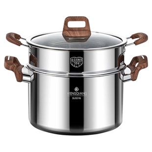 特厚高汤锅316不锈钢家用加深煮粥锅煲汤大容量电磁炉炖汤锅蒸锅