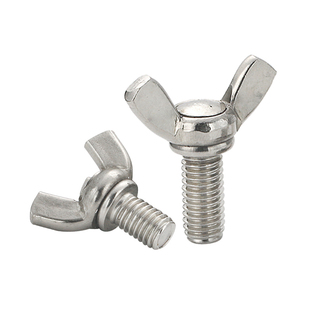 M4M5M6M8蝶形螺丝304不锈钢元宝羊角蝴蝶手拧螺母锣栓长短罗丝钉