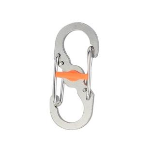 不锈钢8字防盗扣欧洲旅游背包拉锁带锁八字安全扣S形登山扣钥匙扣