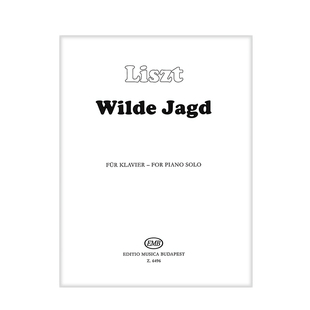 李斯特 超技练习曲 第八首 狩猎 钢琴独奏 布达佩斯原版乐谱书 Liszt Ferenc Wilde Jagd etudes dexecution transcendante Z6496