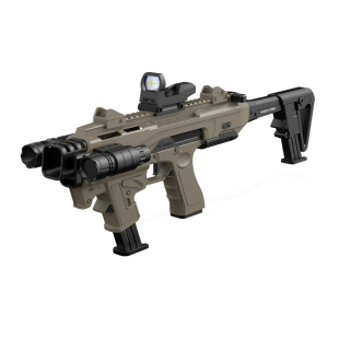 新款格洛克g18北极狐冲锋枪手枪男孩抛壳拉栓软弹玩具组装卡宾枪