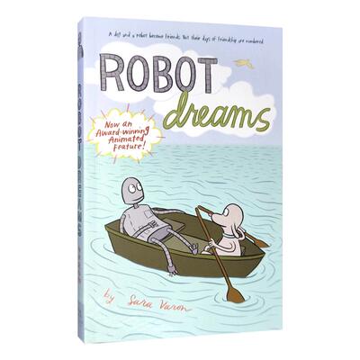 现货 机器人之梦 萨拉·瓦伦 Robot Dreams 电影原著漫画 英文原版 Sara Varon 小狗机器人 再见机器人 奥斯卡动画长片奖得主