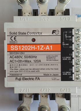 议价日本富士3相3线固态接触器继电器SSC SS1202H-1Z-A1 AC480V 1