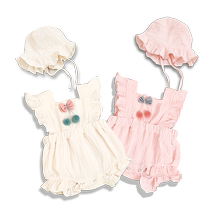 婴儿衣服夏季新生儿宝宝包屁哈衣1