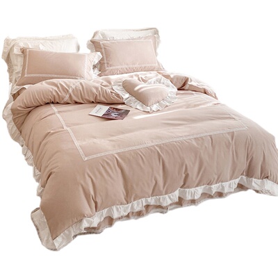 少女心ins四季蕾丝边床单被套