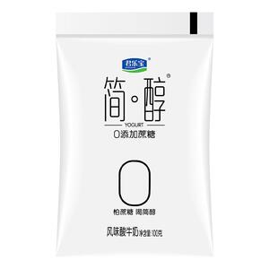 君乐宝简醇0添加蔗糖酸奶无非脱脂健身袋装风味酸牛奶官方旗舰店