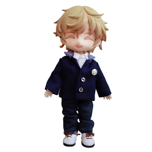 雪朴朴手工『DK日式男生校服』ob11娃娃diy娃衣教程小西装材料包