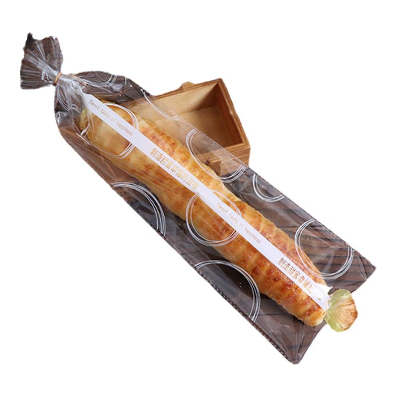 毛毛虫面包袋长条烘焙点心饼干