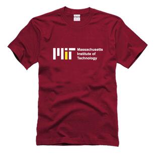 夏装麻省理工学院T恤男女短袖校服纯棉宽松MIT个性美国大学情侣装