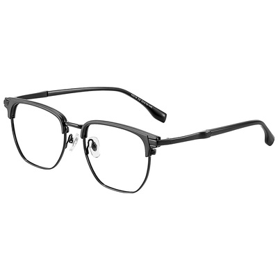 半框理工男近视眼镜网上可配度数