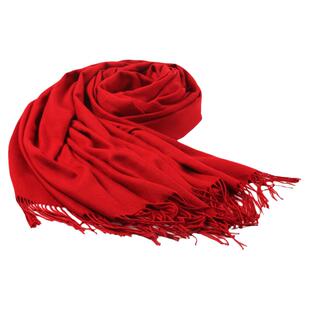 达芬奇密码红色围巾中国红女冬季男士大红披肩本命年新年年会定制