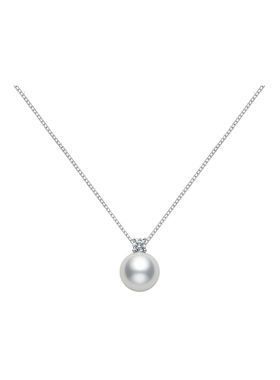 DELTA925纯银珍珠项链女锁骨链
