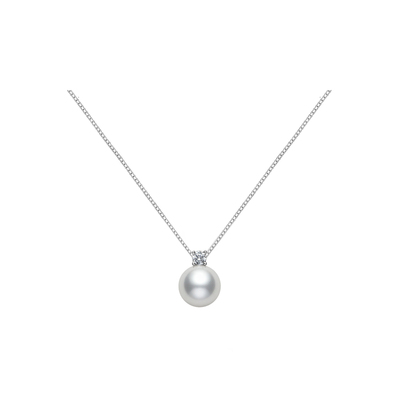 DELTA925纯银珍珠项链女锁骨链
