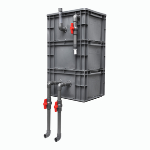 周转箱过滤箱鱼缸滴流盒户外庭院沼泽水循环系统乌龟鱼池过滤器桶