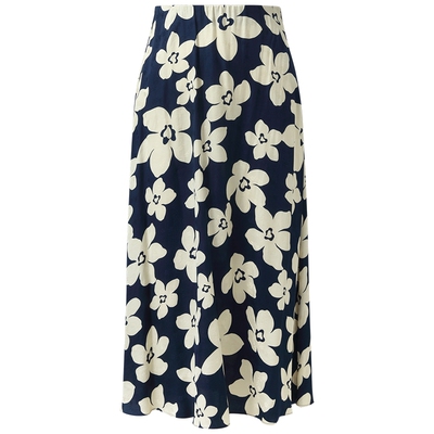 歌莉娅夏季高腰独特印花半身裙女