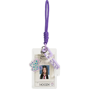 SIM原创卡套钥匙扣一体花蝴蝶公交校园卡门禁卡片工牌透明卡包