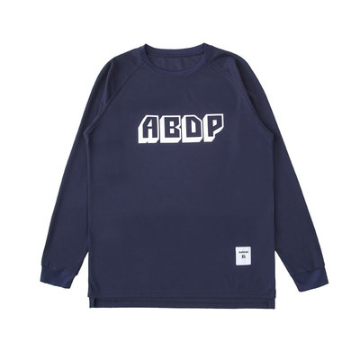 abdp落肩透气开叉热身服t恤