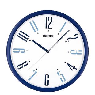 正品SEIKO日本精工时钟极简北欧壁钟卧室客厅静音扫秒挂钟QXA729