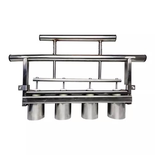 不锈钢宫廷桃酥模具烘焙手压式糕点工具多孔商用食品级一体成型机