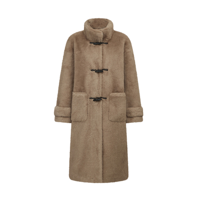 Chelsea and Walke环保皮草女外套2025新款重工老钱风毛毛外套