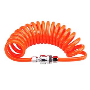 气管8mm弹簧气管 空压机气泵气管配件大全气管快速接头 pu弹簧管