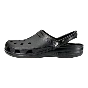乐积运动Crocs卡骆驰Classic clog 经典 黑色洞洞鞋10001-001