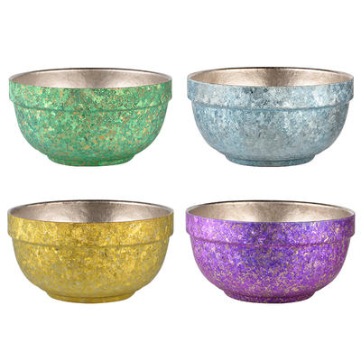 甄义堂99.9%纯钛碗双层防烫家用餐具冰花结晶饭碗高档汤碗健康碗