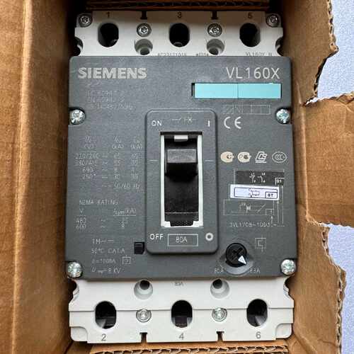 议价-断路器VL160X 3P 80A 3VL170-可维修