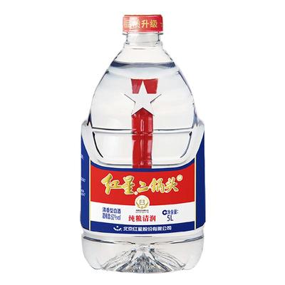 红星二锅头桶装52度大桶5L