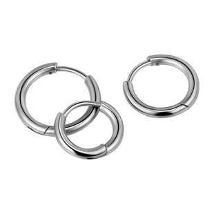 医用F136钛合金素圈耳环女简约养耳洞耳圈男耳骨钉高级感耳扣耳饰