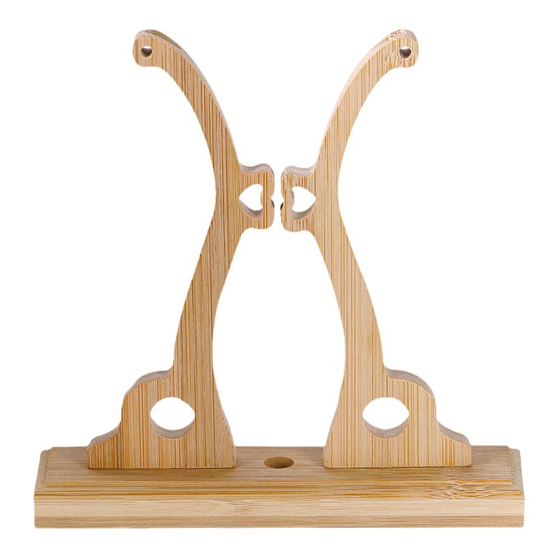 团扇扇架底座古风扇楠竹扇架展示底座扇托支架干花蚕丝扇漆扇摆件