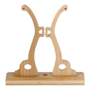 团扇扇架底座古风扇楠竹扇架展示底座扇托支架干花三八妇女节摆件