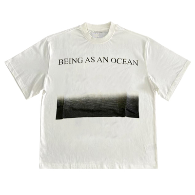 Being As An Ocean乐队美式复古街头休闲风潮流落肩纯棉短袖T恤