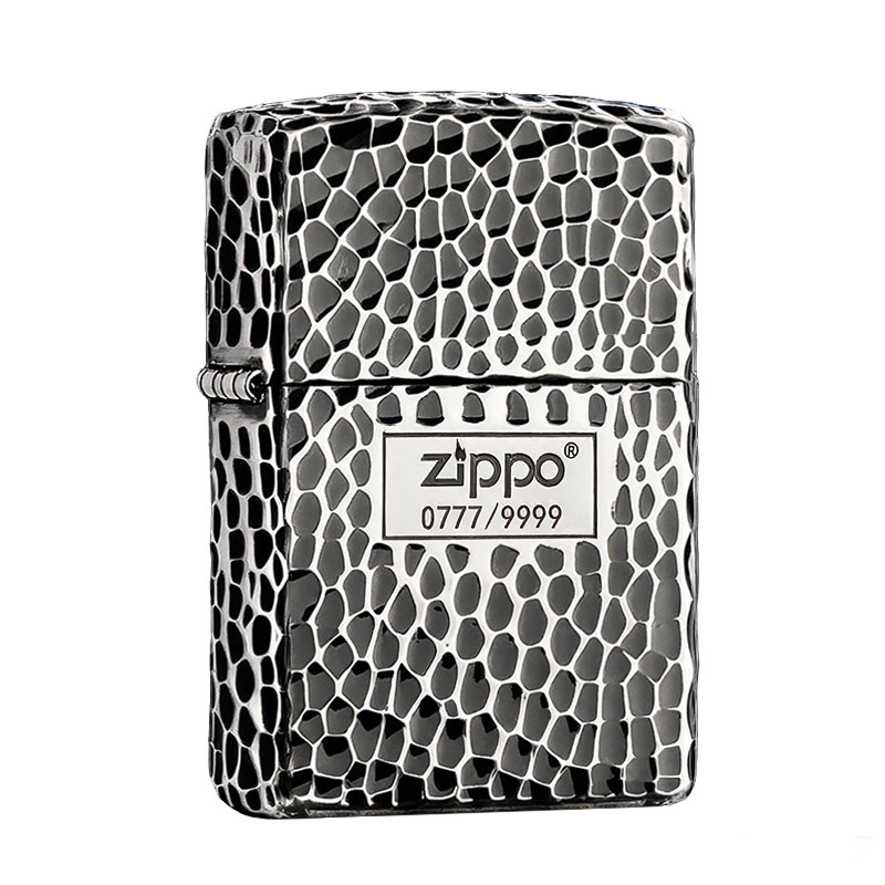 ZIPPO海王熏银陨石坑中标盔甲