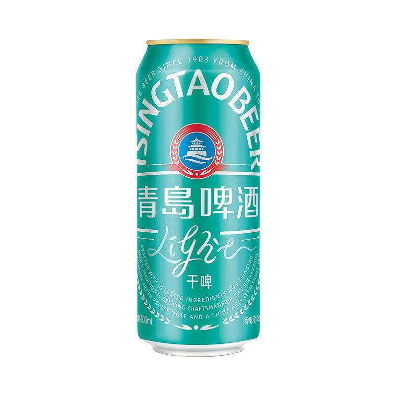 青岛啤酒轻干8度500ml*6罐