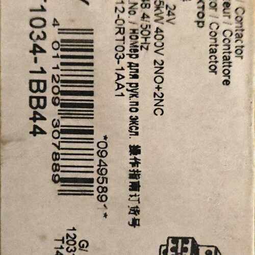 3RT1034-1BB44 接触器 DC24VAC-3 15KW 400V 2NO2NC