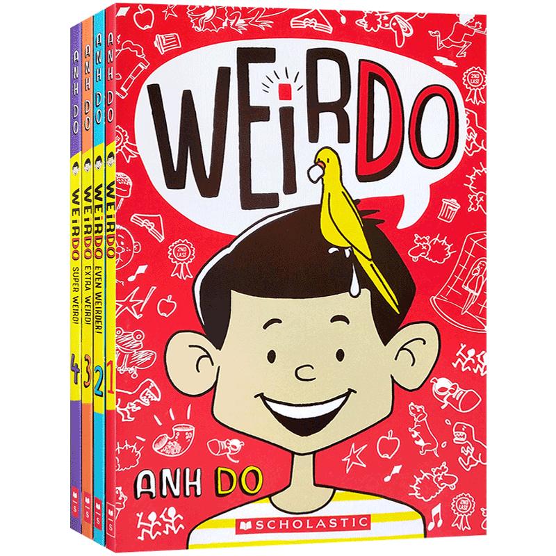 学乐英文原版进口WeirDo怪人系列2册 WeirDo/Even Weirder!/Extra Weird!/Super Weird!儿童绘本趣味课外阅读书籍scholastic