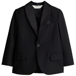 HM童装儿童男童外套冬季青果领单粒扣礼服演出服小西装1193099