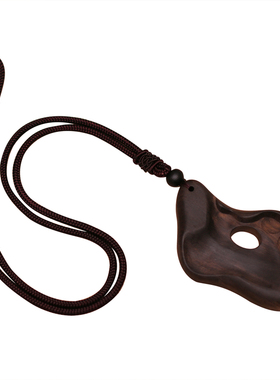 中国风几何檀木高级感项链