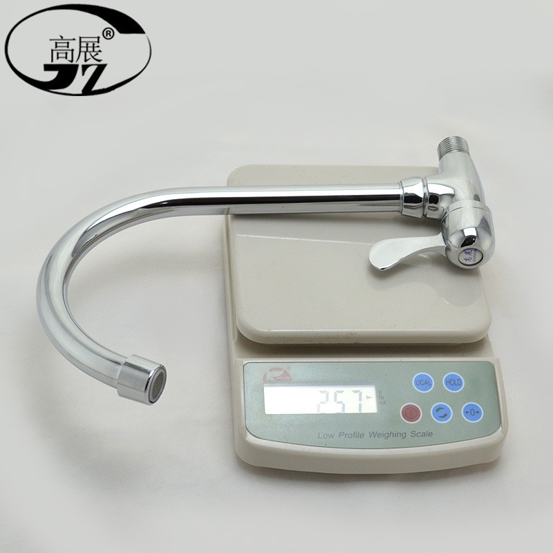 南安水龙头供应 铜角式入墙大弯单冷 洗衣池龙头 横式角阀