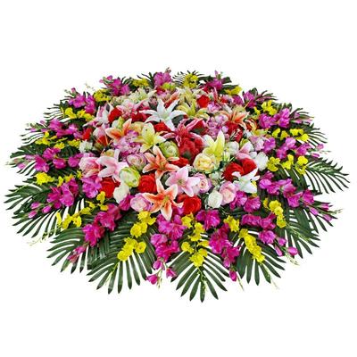 圆形电动转盘装饰品饭店餐桌花