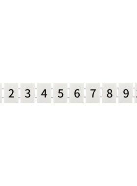 ZB8数字标记条UK6N/PT6/ST6/UT6/URTK/S接线端子标识号码排标签PE