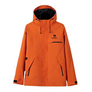 骆驼女装蓝色冲锋衣外套三合一2026春秋旅行服防风防雨休闲外套